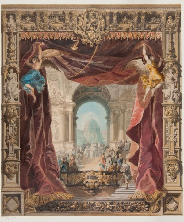 Reproduction «Rideau de manœuvre, draperies d’avant scène» Reproduction «Rideau de manœuvre, draperies d’avant scène»