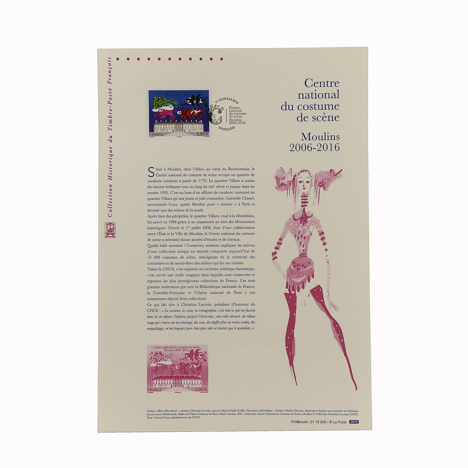 Document philatélique - CNCS 10 ans