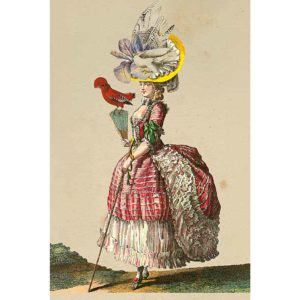 Carte double avec enveloppe - création M. Christian Lacroix