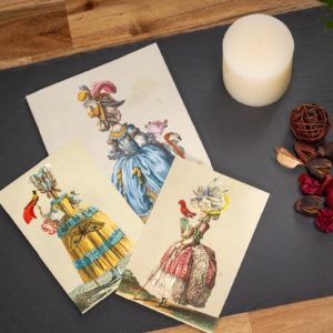 Carte double avec enveloppe - création M. Christian Lacroix