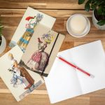 Carnet avec élastique - création M. Christian Lacroix