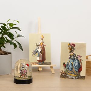Carte double avec enveloppe - création M. Christian Lacroix