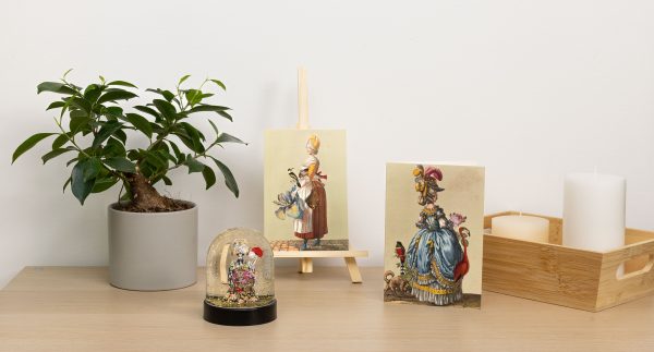 Carte double avec enveloppe - création M. Christian Lacroix